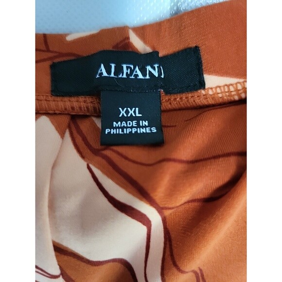 ALFANI Women's Sz XXL Floral Printed Pull- on Wide-leg Elastic Pants Fall Boho - Picture 4 of 6